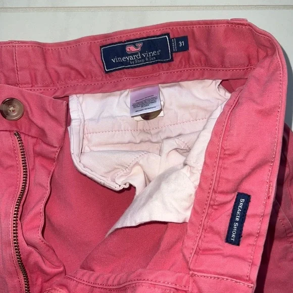 Salmon Colored Vineyard Vines Classic Cut Shorts Size 31 - Picture 2 of 4